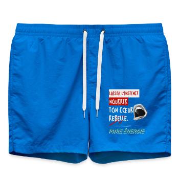"Lass deinen Instinkt dein rebellisches Herz nähren. Rein - Badeshorts - Cobalt blue - Vorne