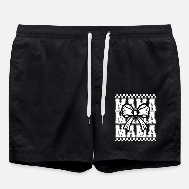 Mama - Badeshorts - Schwarz