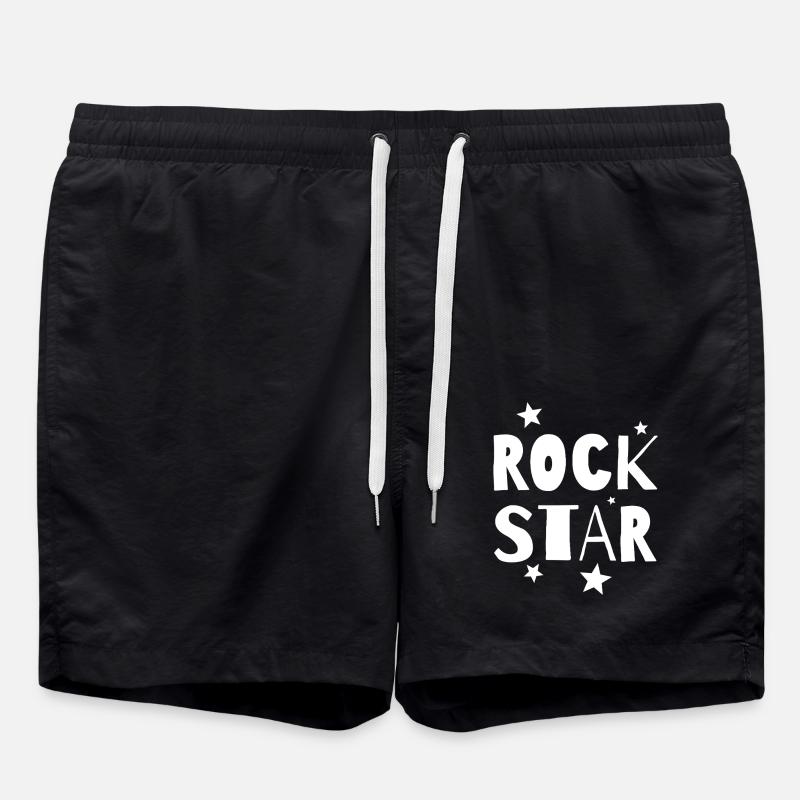 Rock Star - Swim Trunks - black