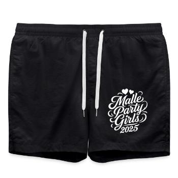Malle Party Girls 2025 - Badeshorts - Schwarz - Vorne - AI Model Male 185 light (185cm)