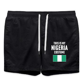 C’est mon costume nigérian - Short de bain - noir - Devant - AI Model Male 185 light (185cm)