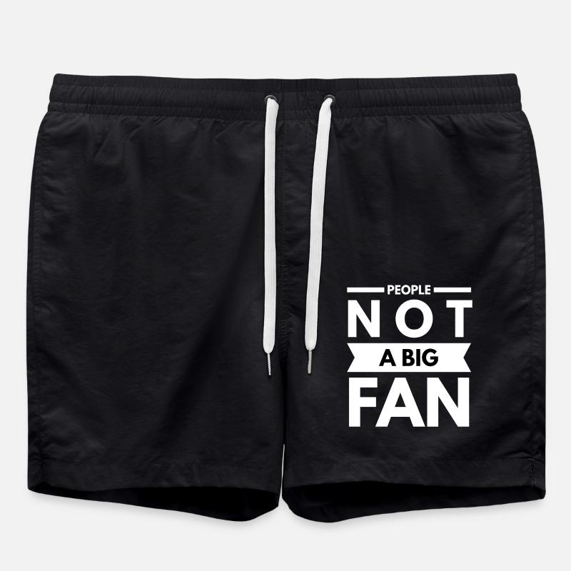 People Not A Big Fan - Swim Trunks - black