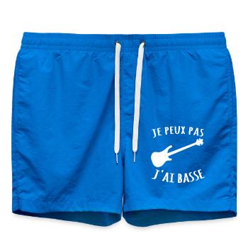 je peux pas j'ai basse guitare - Short de bain - cobalt blue - Devant