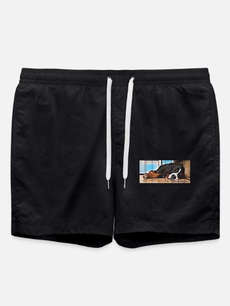 Berner Berghund - Badeshorts - Schwarz