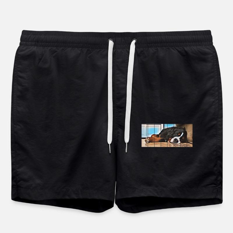 Bernese mountain dog - Swim Trunks - black