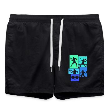 Tennis de table Joueurs de tennis de table Ping Pong - Short de bain - noir - Devant - AI Model Male 185 light (185cm)