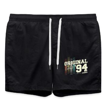 1994 Vintage Born Vintage Retro Birthday - Swim Trunks - black - Front - AI Model Male 185 light (185cm)