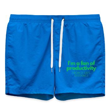 Je suis un fan de productivité - Short de bain - cobalt blue - Devant