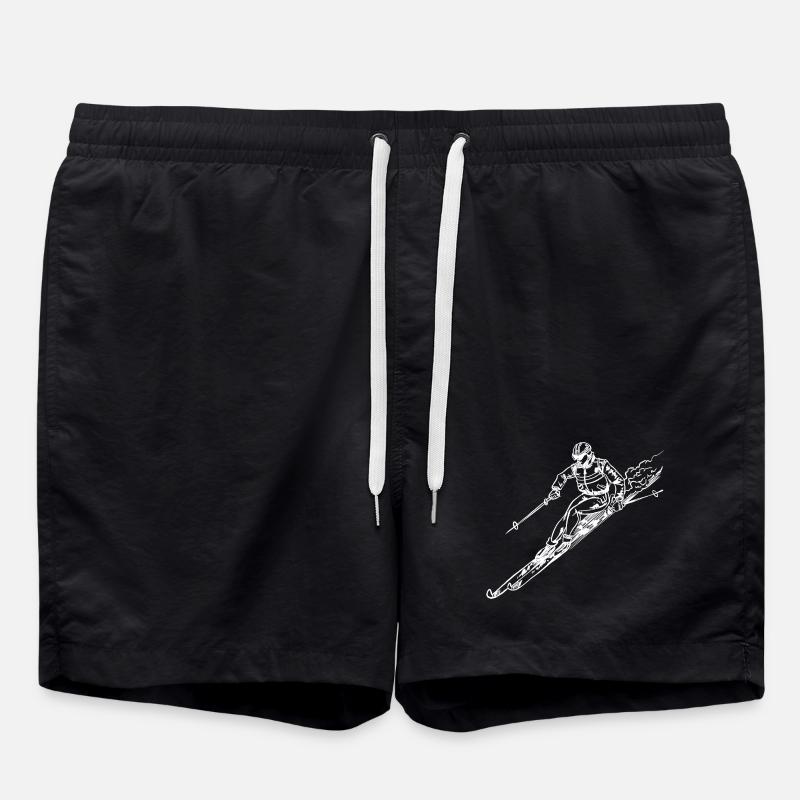 Ski - Badeshorts - Schwarz