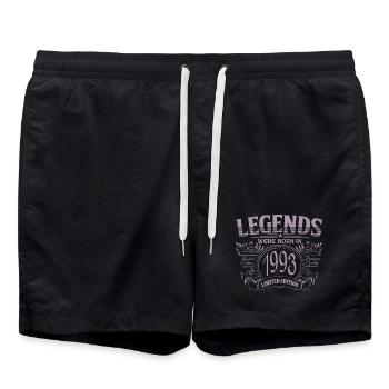 Millésime 1993 Anniversaire - Short de bain - noir - Devant - AI Model Male 185 light (185cm)