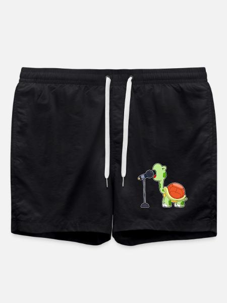 Chant Turtle Singer Microphone Chant - Short de bain - noir