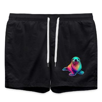Phoque - Short de bain - noir - Devant - AI Model Male 185 light (185cm)