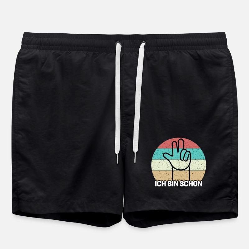 Ich bin schon 3 - Badeshorts - Schwarz