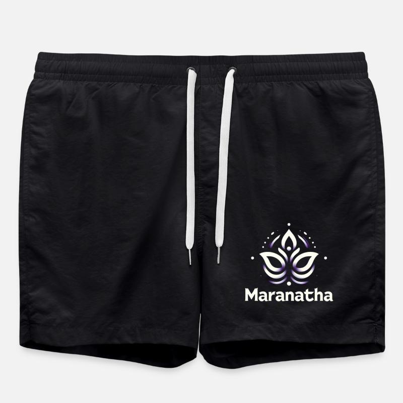 Maranatha Christ arrive bientôt - Short de bain - noir