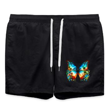 Butterfly - Swim Trunks - black - Front - AI Model Male 185 light (185cm)