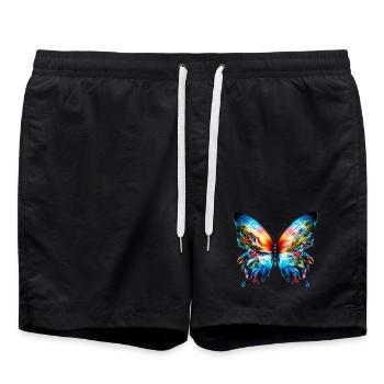 Papillon - Short de bain - noir - Devant - AI Model Male 185 light (185cm)