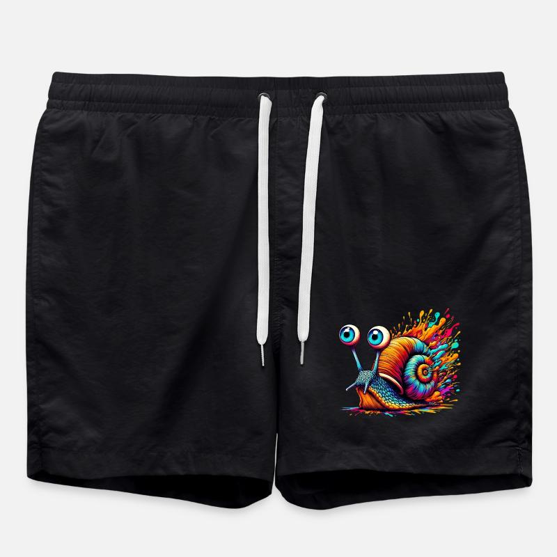 Snail - Swim Trunks - black