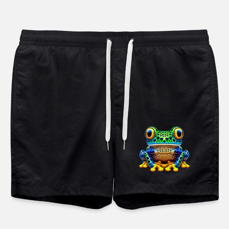 Frosch - Badeshorts - Schwarz