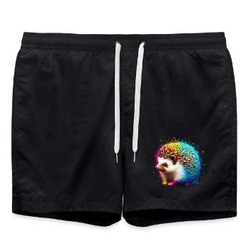 Igel - Badeshorts - Schwarz - Vorne - AI Model Male 185 light (185cm)