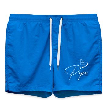 My favorite people call me PAPA - Short de bain - cobalt blue - Devant