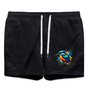 Martin-pêcheur - Short de bain - noir - Devant - AI Model Male 185 light (185cm)