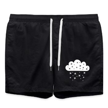 Cloud Starfall - Swim Trunks - black - Front - AI Model Male 185 light (185cm)