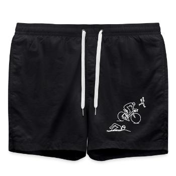 Swimming Cycling Running - Swim Trunks - black - Front - AI Model Male 185 light (185cm)