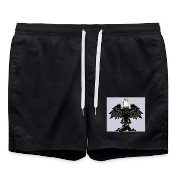 Aigle - Short de bain - noir - Devant - AI Model Male 185 light (185cm)