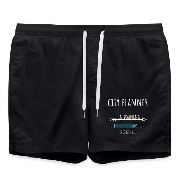 City Planner Gift Profession Education - Swim Trunks - black - Front - AI Model Male 185 light (185cm)