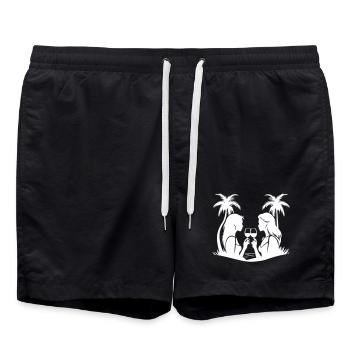 Silhouette de dîner pour femme - Short de bain - noir - Devant - AI Model Male 185 light (185cm)