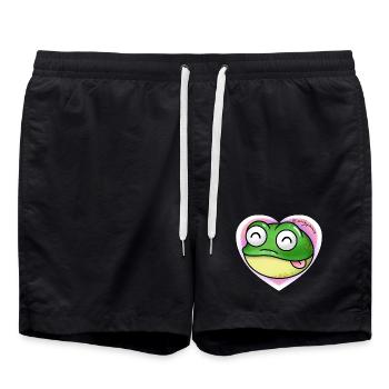 Grenouille  - Short de bain - noir - Devant - AI Model Male 185 light (185cm)