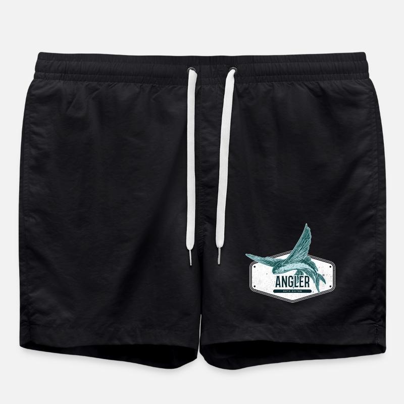 Angler USA Design Flying Fish - Short de bain - noir