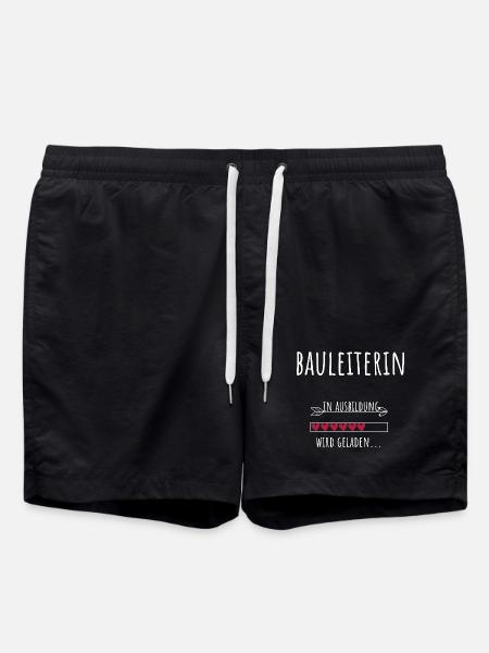Civil Engineering Student Training Construction Manager - Swim Trunks - black