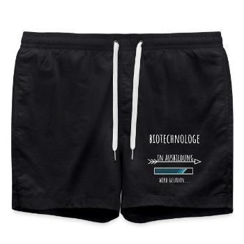Biotechnology Profession Training Biotechnologist - Swim Trunks - black - Front - AI Model Male 185 light (185cm)