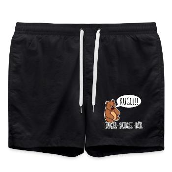 Bullet Scream Bear Un ours qui crie balle ! Aléatoire - Short de bain - noir - Devant - AI Model Male 185 light (185cm)