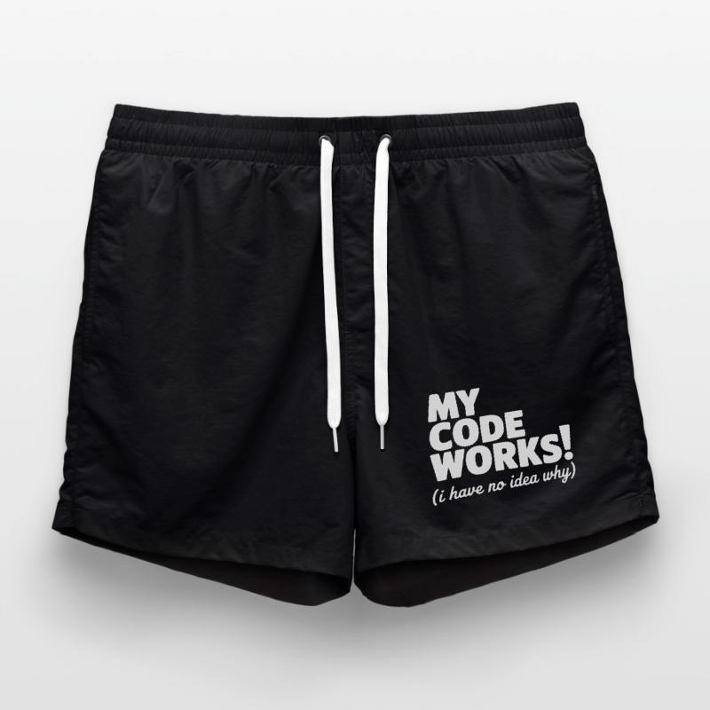 My Code Works! (I Have No Idea Why) Swim Trunks