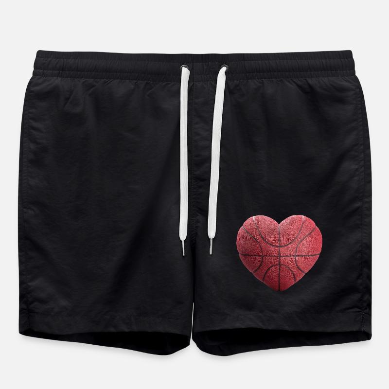 Coeur de basket-ball - Short de bain - noir