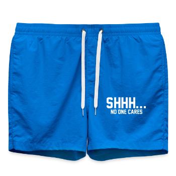 PSSST... Niemanden interessiert es - Badeshorts - Cobalt blue - Vorne