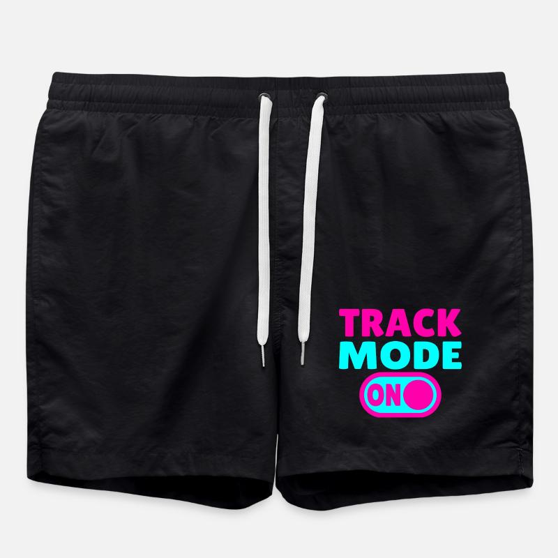 Track Mode On – Focus on Speed - Swim Trunks - black