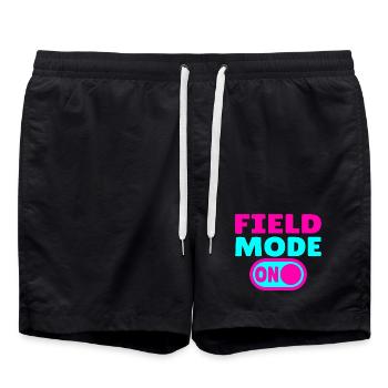 Field Mode ON – Athletics - Swim Trunks - black - Front - AI Model Male 185 light (185cm)