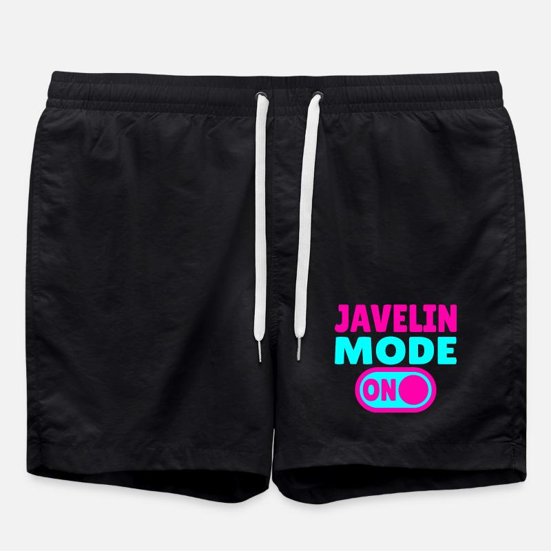 Mode Javelot ACTIVÉ - Lancer de Javelot - Short de bain - noir