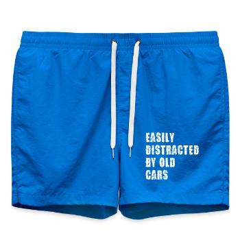 Abgelenkt Von Alten Autos - Badeshorts - Cobalt blue - Vorne