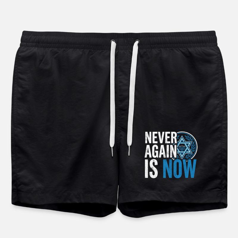 HolocaustGedenken mit Davidstern - Badeshorts - Schwarz