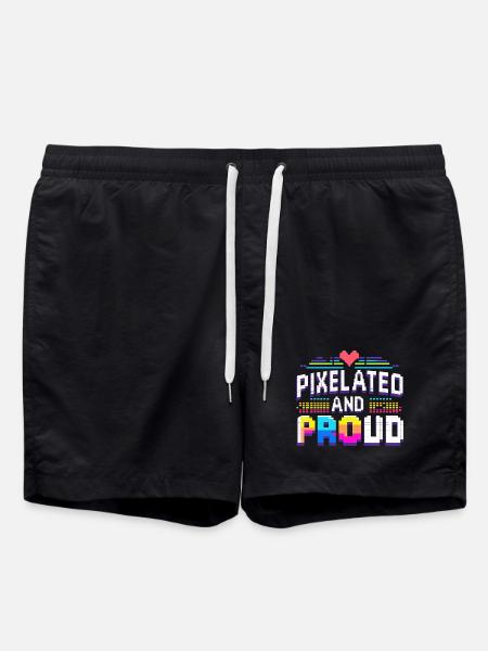 pixel - Swim Trunks - black