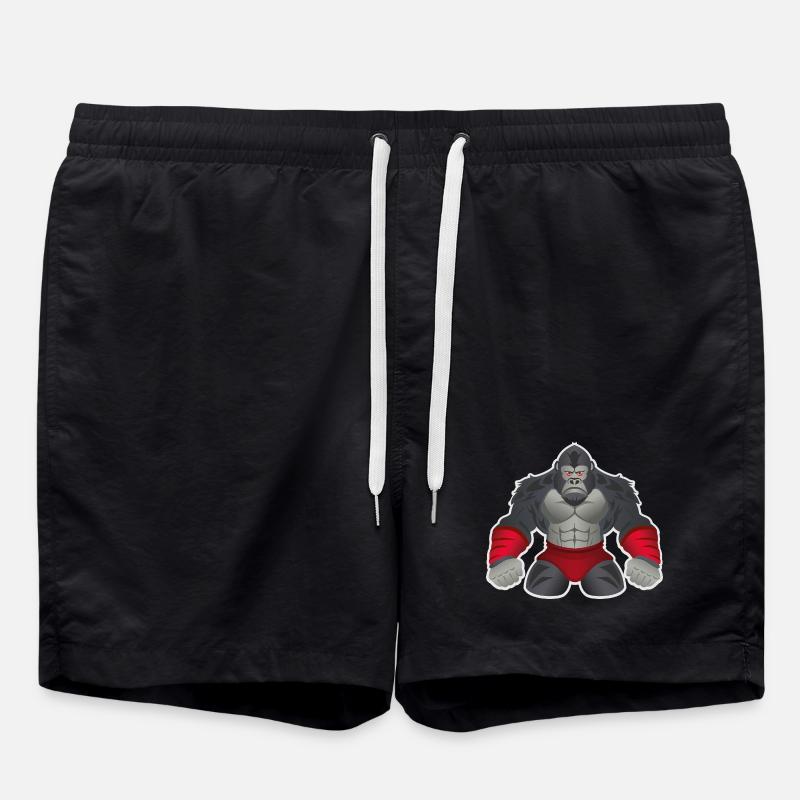 Gorilla BJJ - Swim Trunks - black