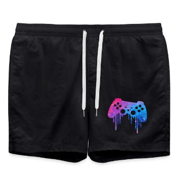 Gaming Splash - Swim Trunks - black - Front - AI Model Male 185 light (185cm)