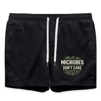 Mikrobiologie - Badeshorts - Schwarz - Vorne - AI Model Male 185 light (185cm)