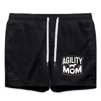 Maman Agility – Maman des Chiens de sport canin - Short de bain - noir - Devant - AI Model Male 185 light (185cm)