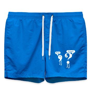 Professeur de Ponctuation de grammaire anglaise Élève - Short de bain - cobalt blue - Devant