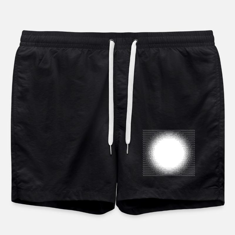 Halo Dotburst Circle - Swim Trunks - black